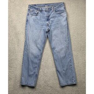 Levi's Jeans Mens 35X28.5 Blue 550 Straight Leg Denim Tag 36x30